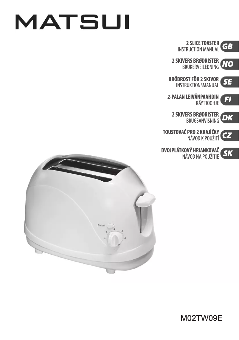 Imagen de la primera página del manual del dispositivo M02TW09E