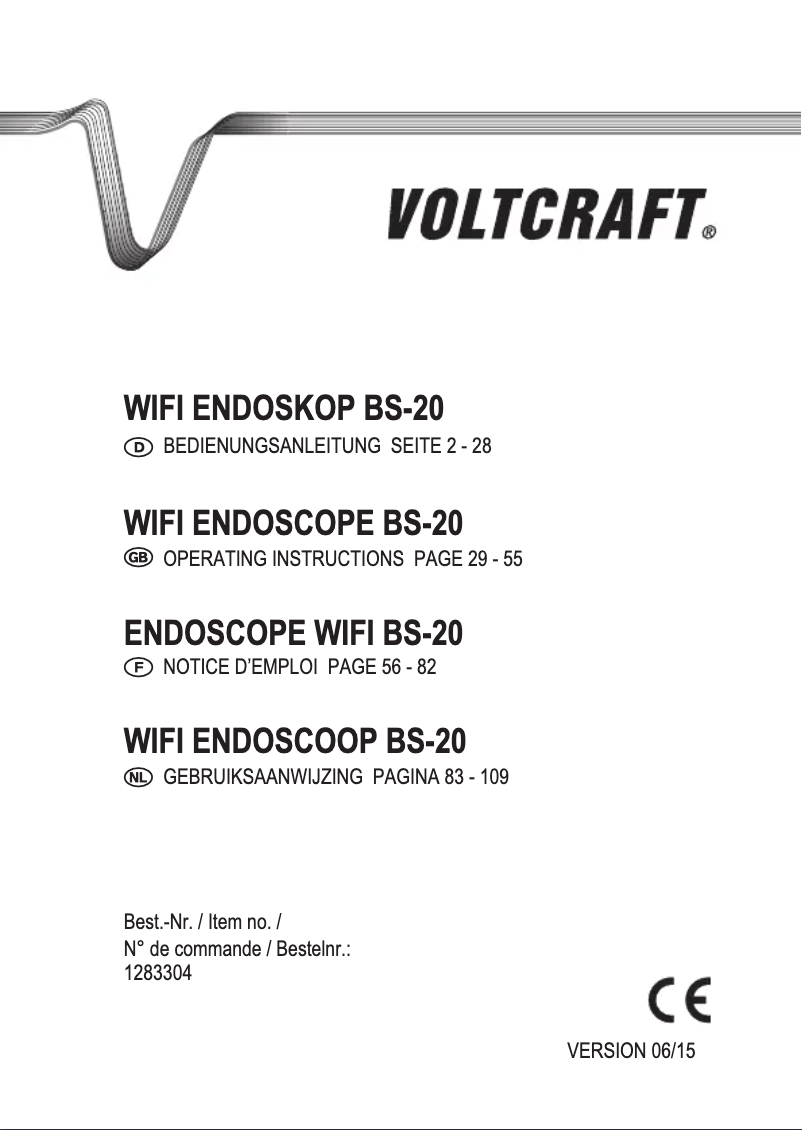 Página 1 del manual Manual de usuario Voltcraft BS-20 WIFI