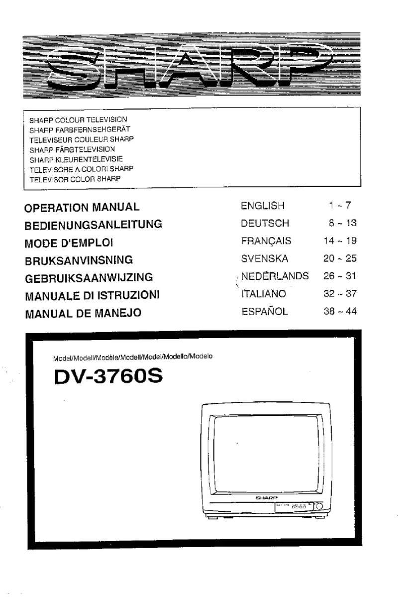 Imagen de la primera página del manual del dispositivo DV3760S