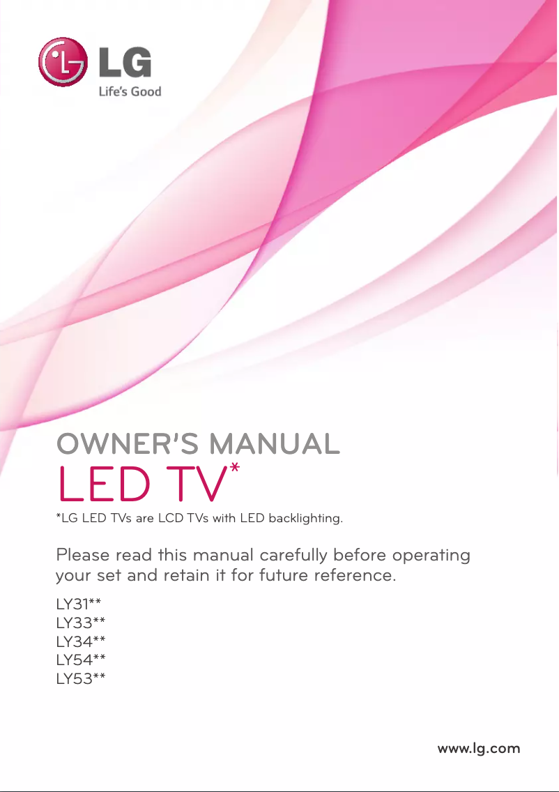 Imagen de la primera página del manual del dispositivo 22LY540M
