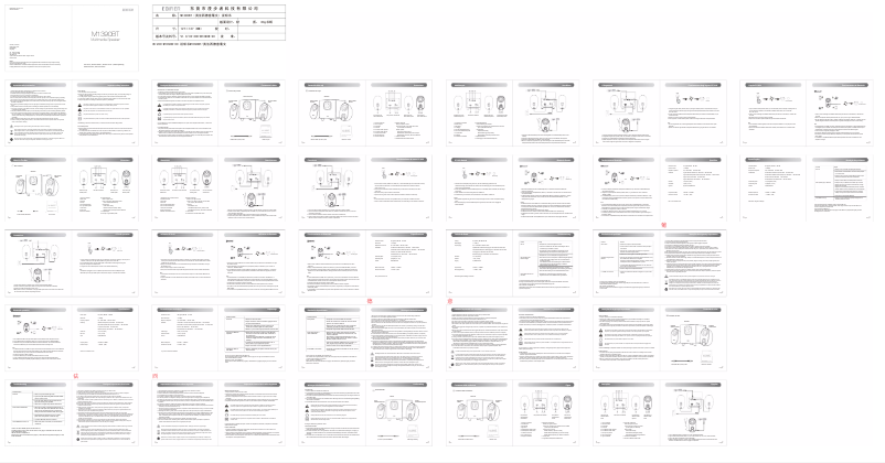 Imagen de la primera página del manual del dispositivo M1390BT