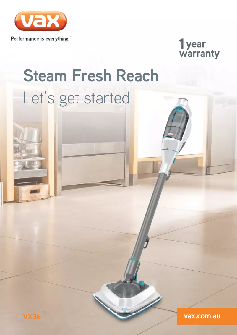 Imagen de la primera página del manual del dispositivo Steam Fresh Reach