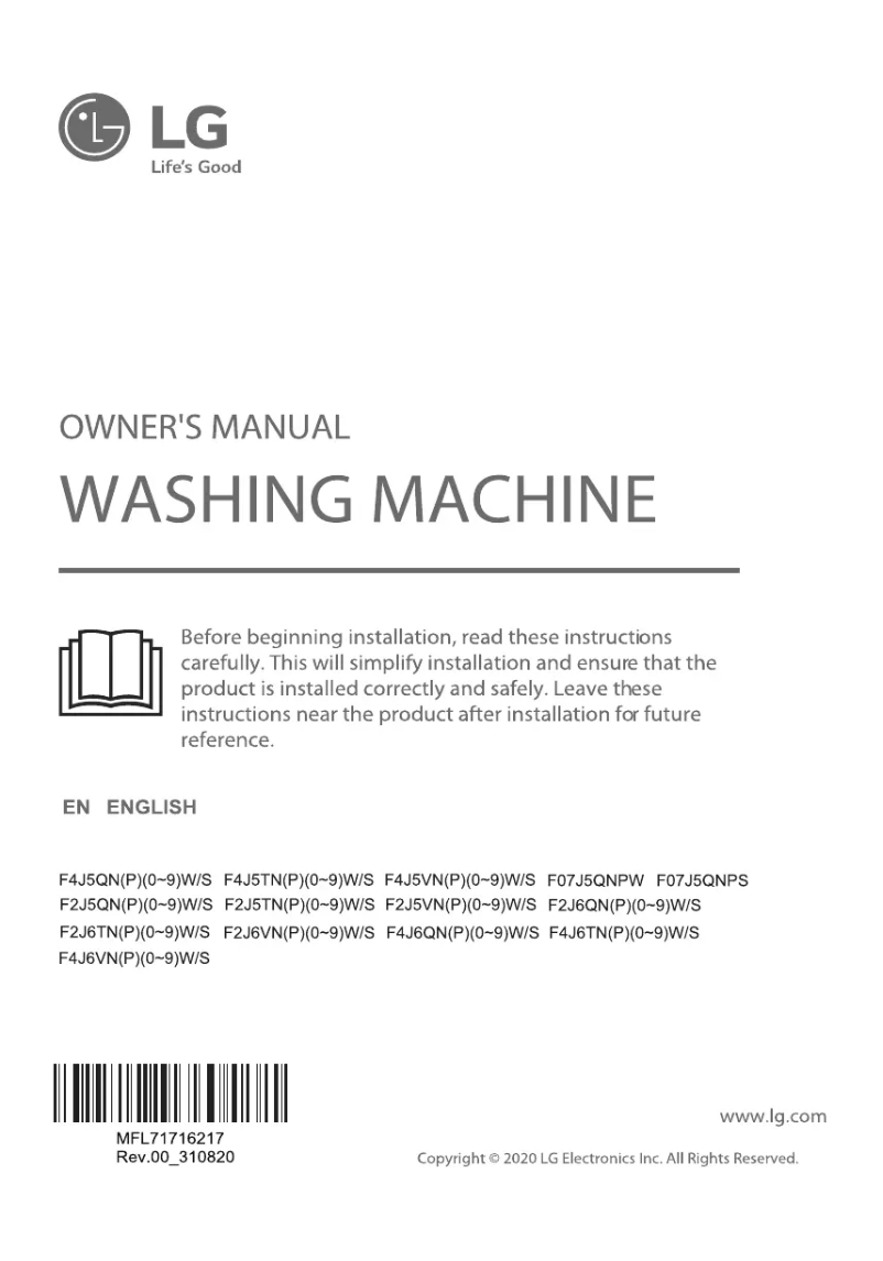 Imagen de la primera página del manual del dispositivo F07J5QNPW