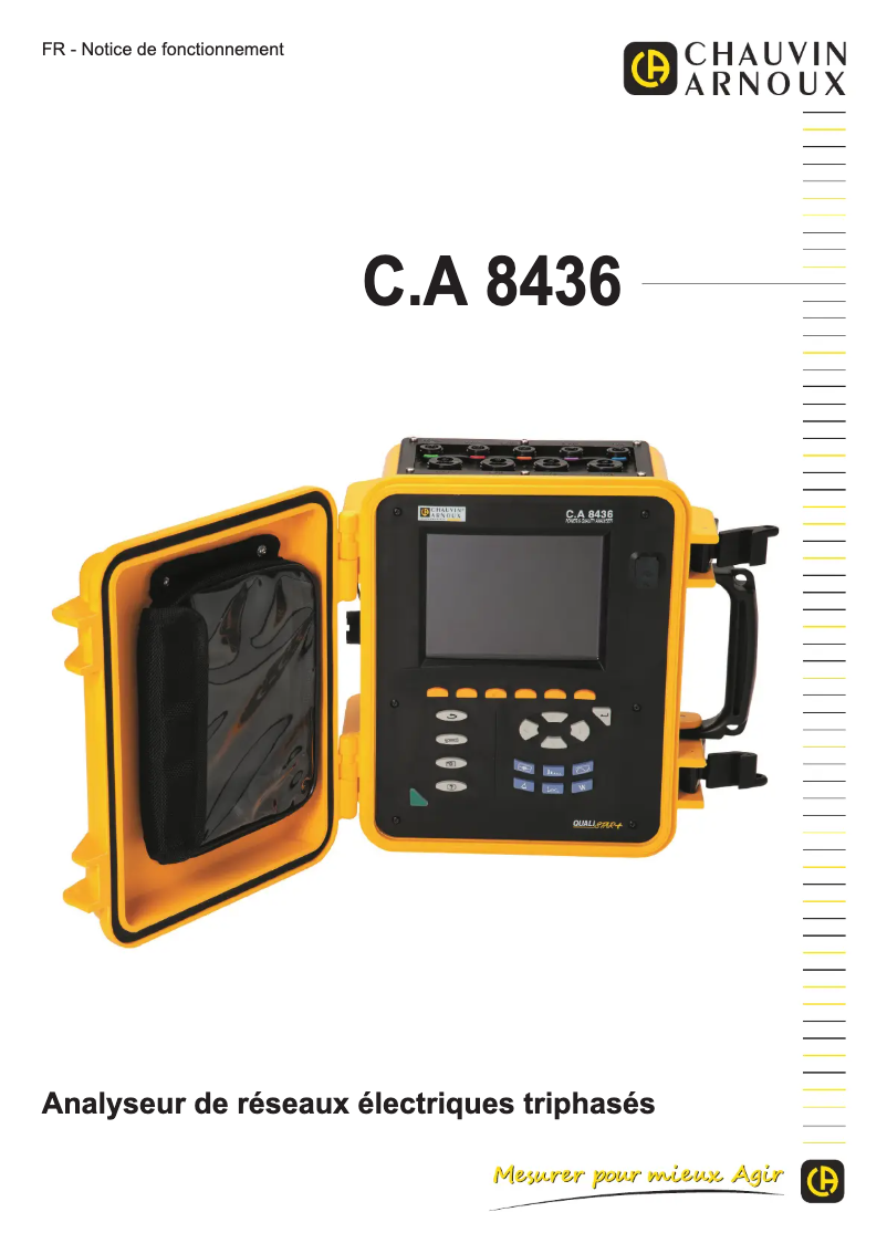 Página 1 del manual Manual de usuario Chauvin Arnoux C.A 8436
