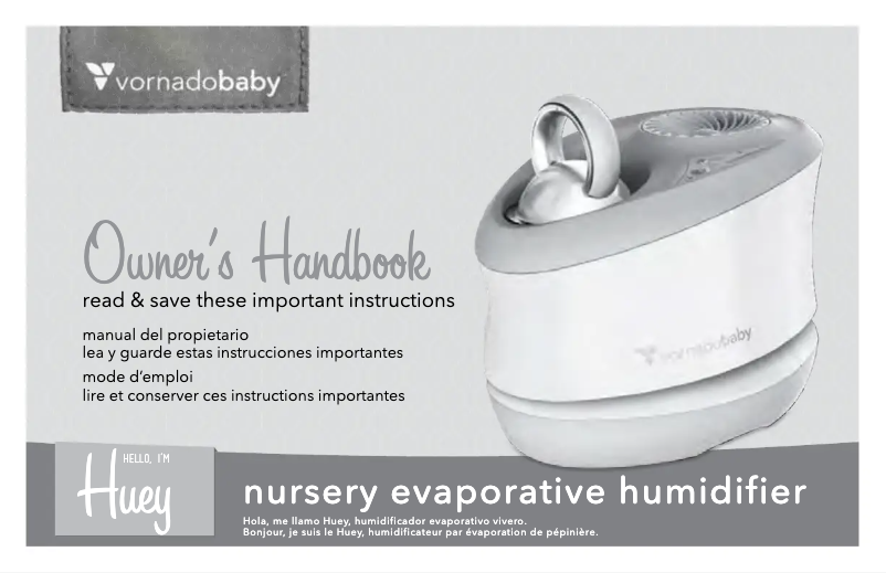Página nº 1 - Manual de usuario Vornado Huey Nursery