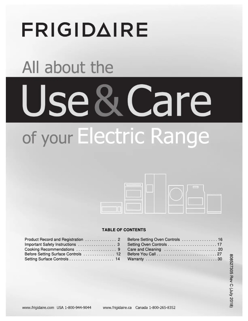 Imagen de la primera página del manual del dispositivo FFEF3010UW