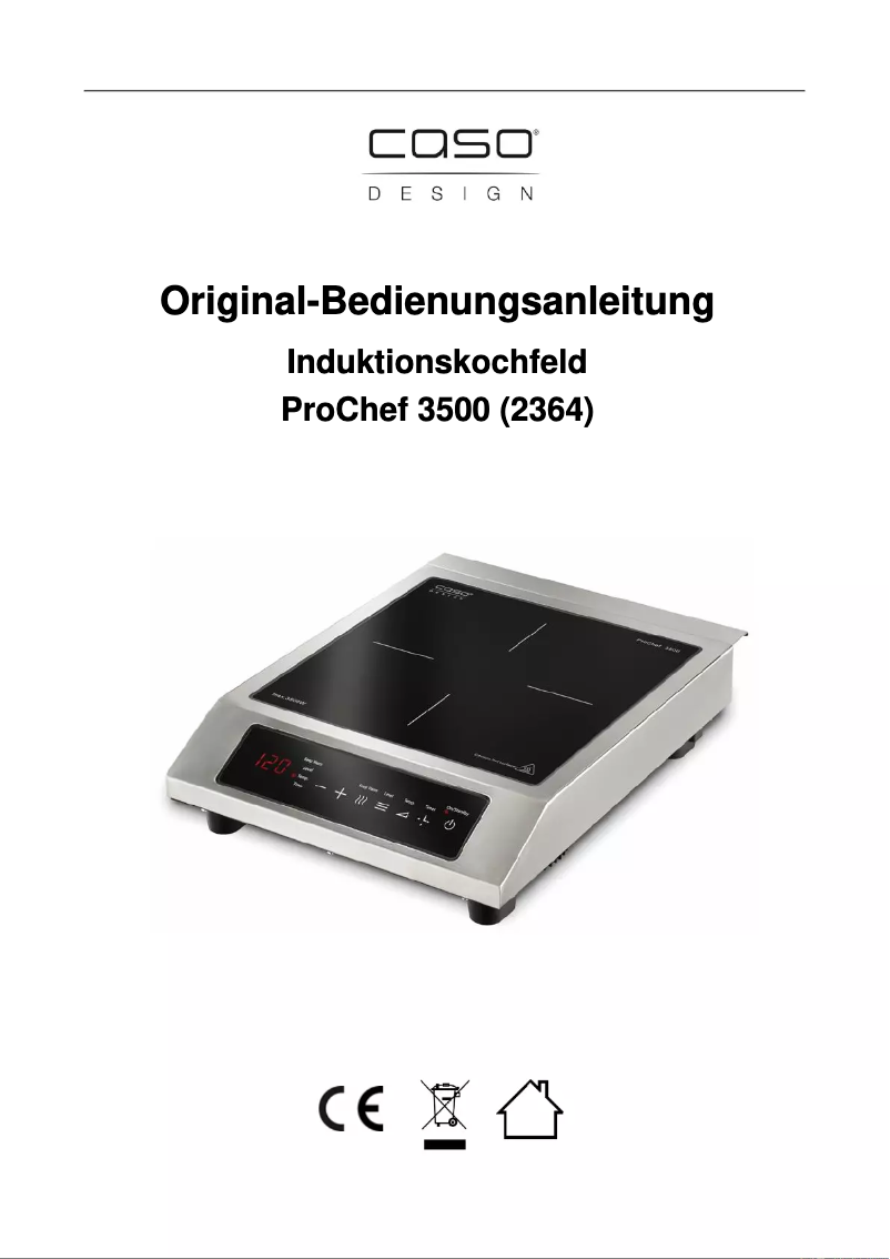 Imagen de la primera página del manual del dispositivo ProChef 3500