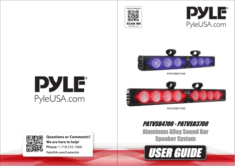 Página 1 del manual Manual de usuario Pyle PATVSB2600