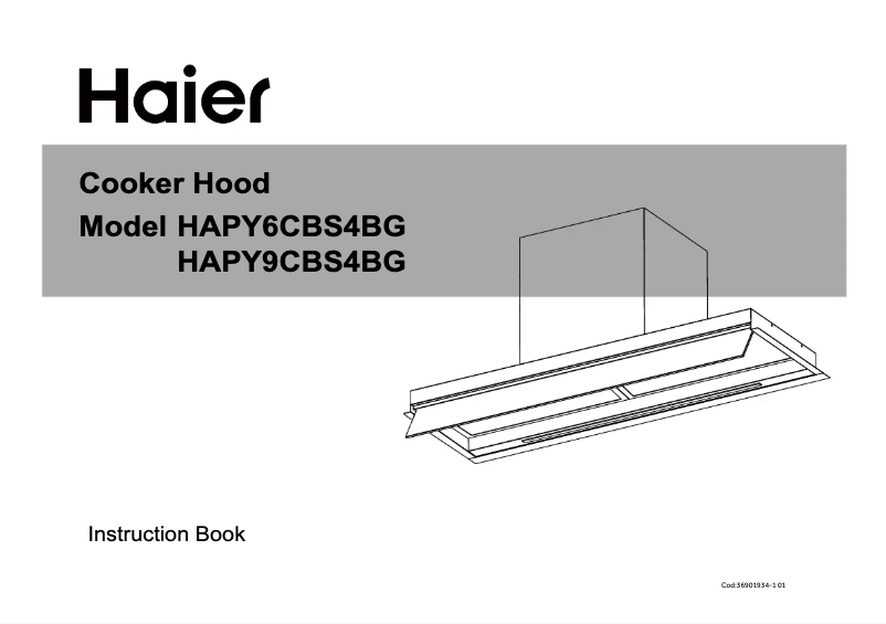 Página 1 del manual Manual de instrucciones Haier HAPY6CBS4BG