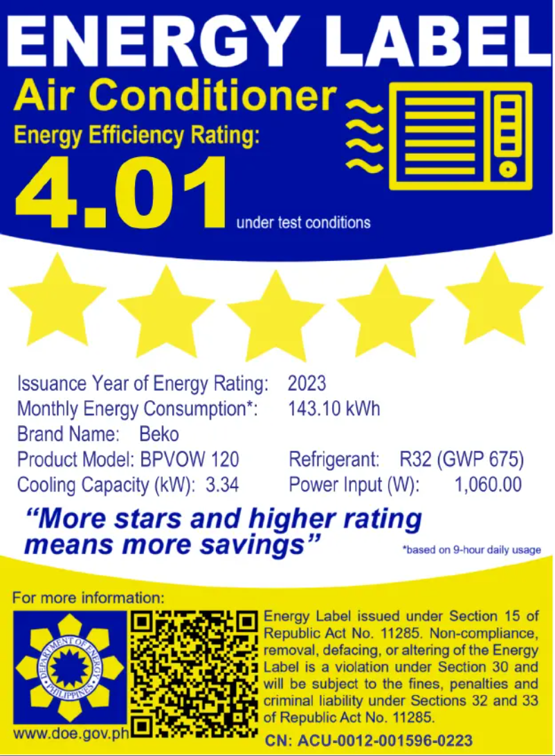 Imagen de la primera página del manual del dispositivo BPVOW 120