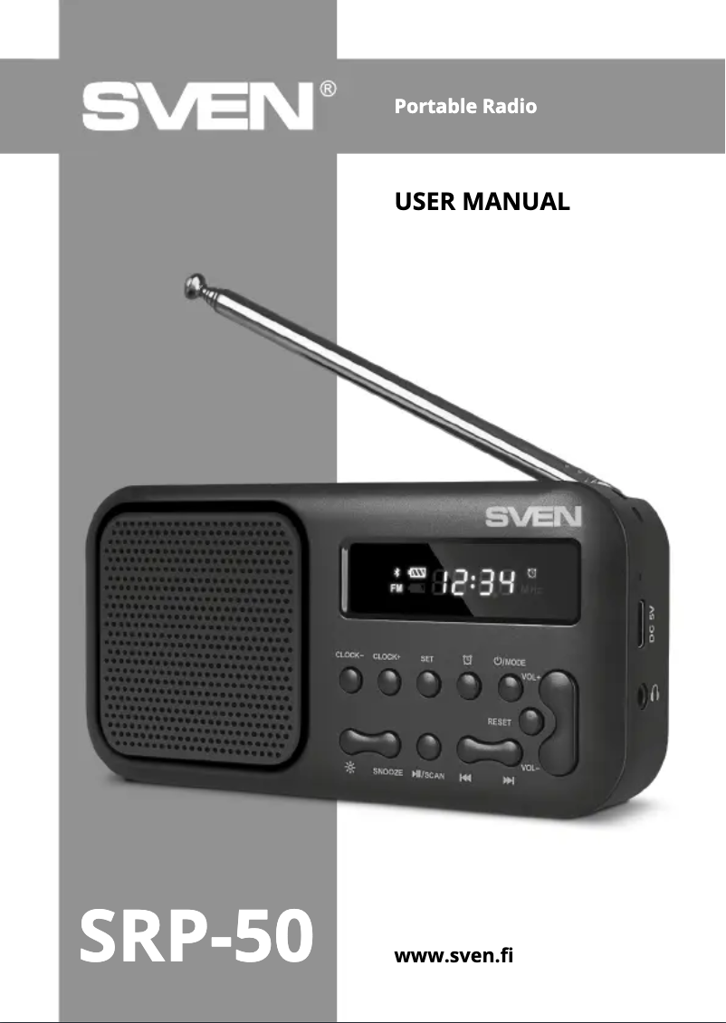 Página nº 1 - Manual de usuario Sven SRP-50