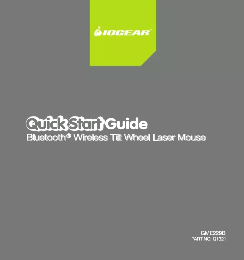 Página 1 del manual Manual de usuario iogear GME229B