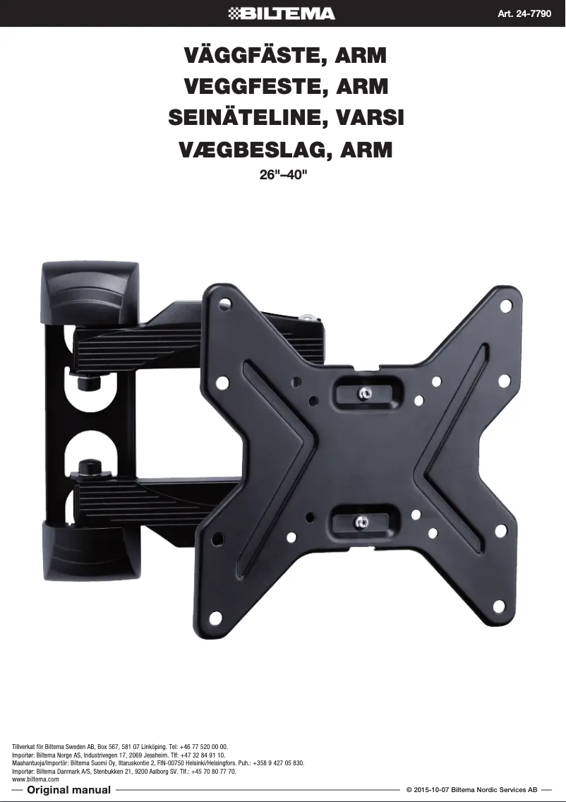 Página 1 del manual Manual de usuario Biltema 24-7790