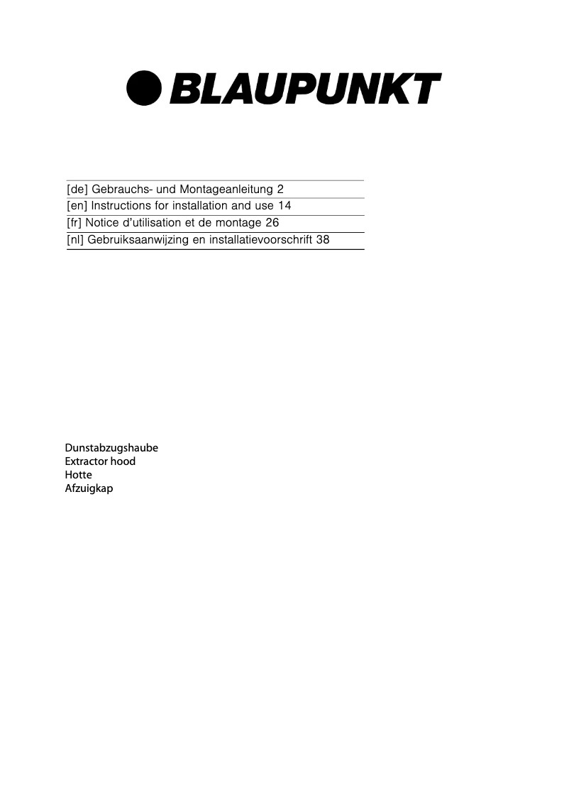 Página nº 1 - Manual de usuario Blaupunkt 5DS69450