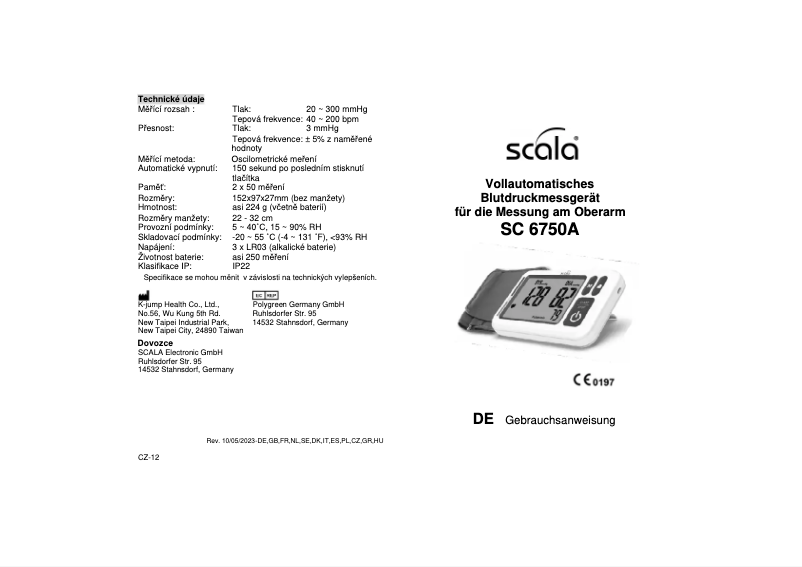 Página nº 1 - Manual de usuario Scala SC 6750A