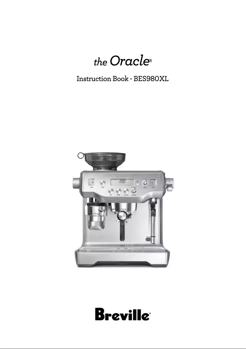 Imagen de la primera página del manual del dispositivo The Oracle Touch BES990