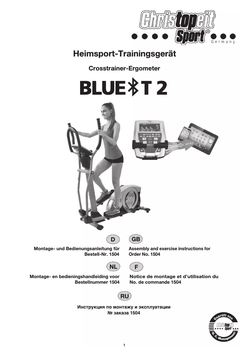 Imagen de la primera página del manual del dispositivo BLUE T2