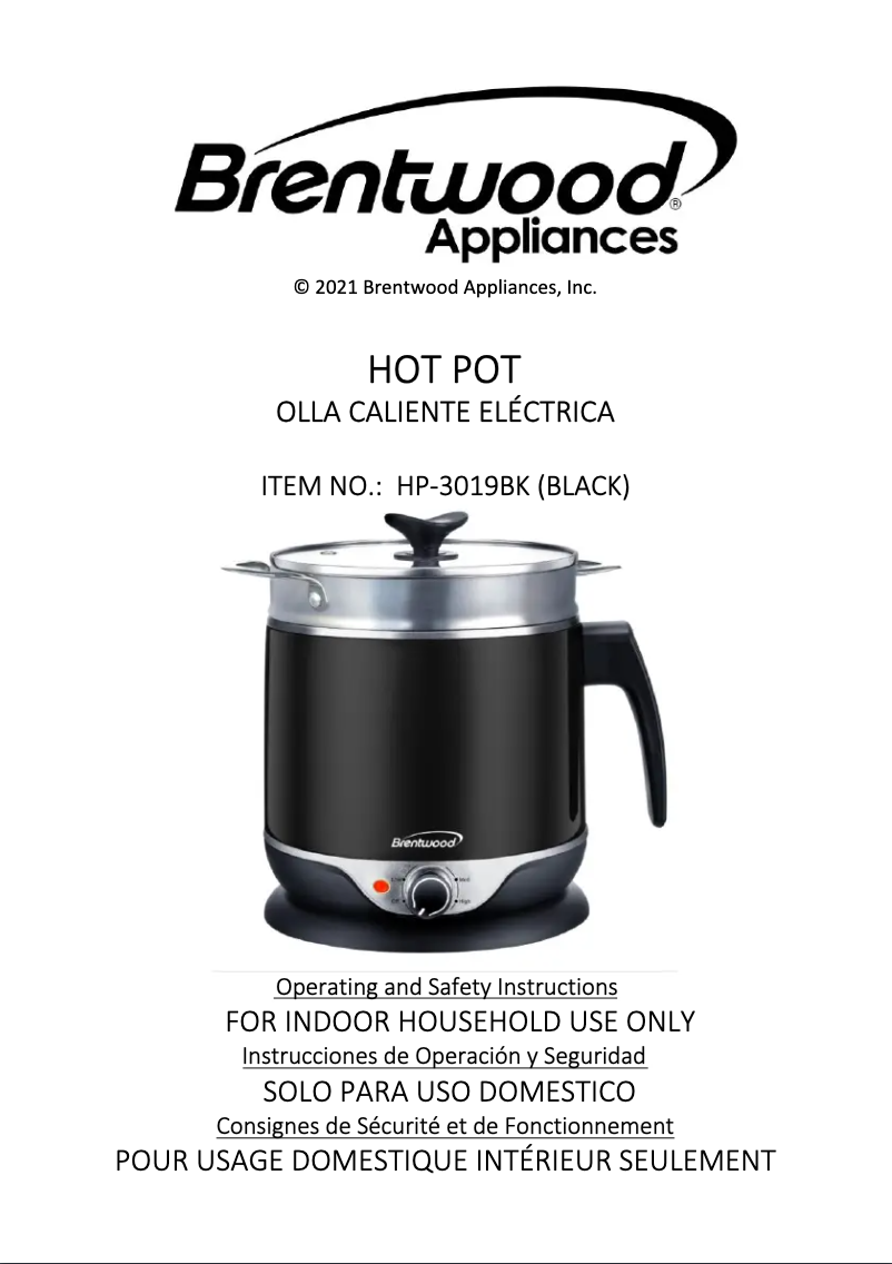 Imagen de la primera página del manual del dispositivo HP-3019BK