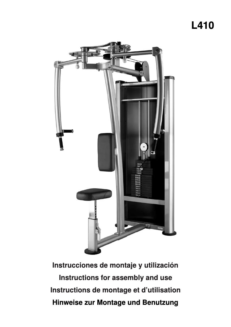 Imagen de la primera página del manual del dispositivo L410