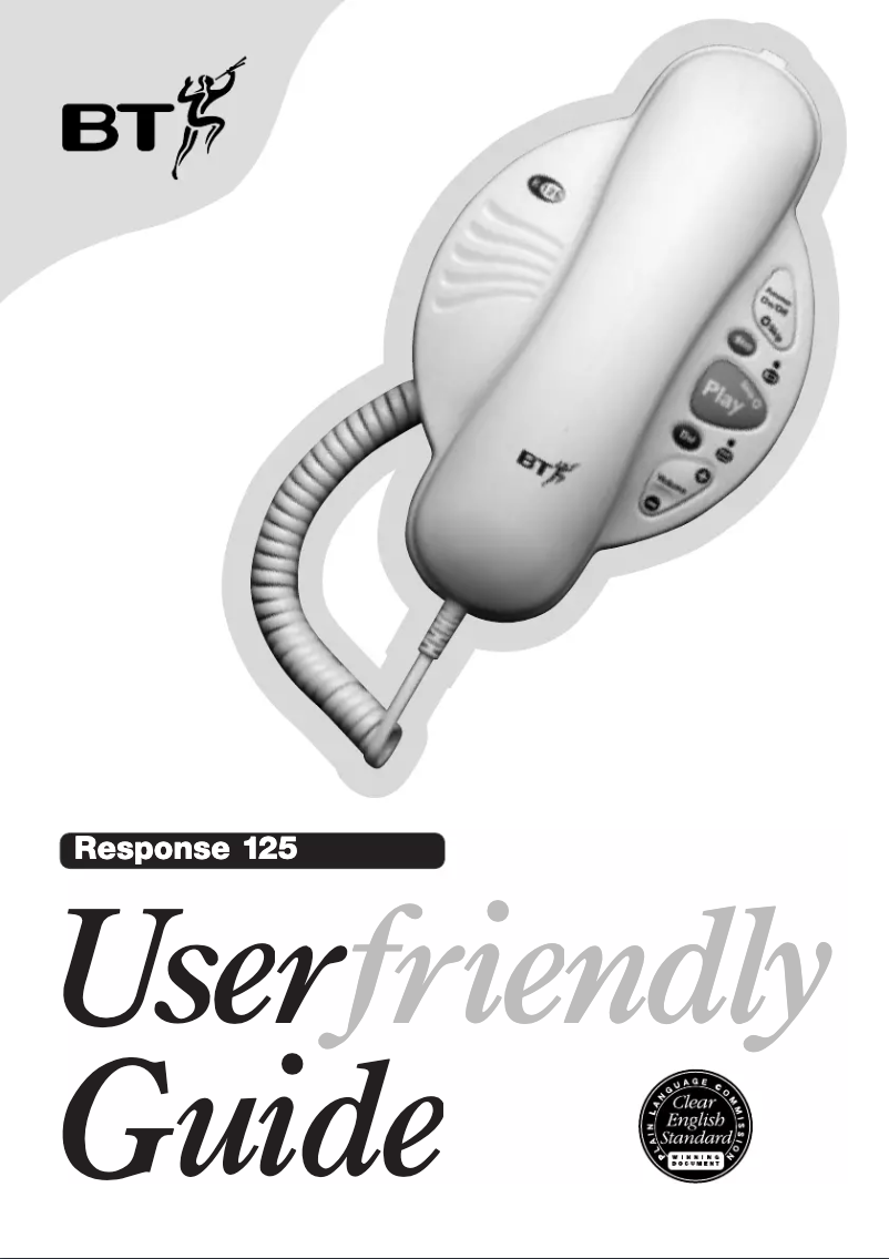 Imagen de la primera página del manual del dispositivo Response 125