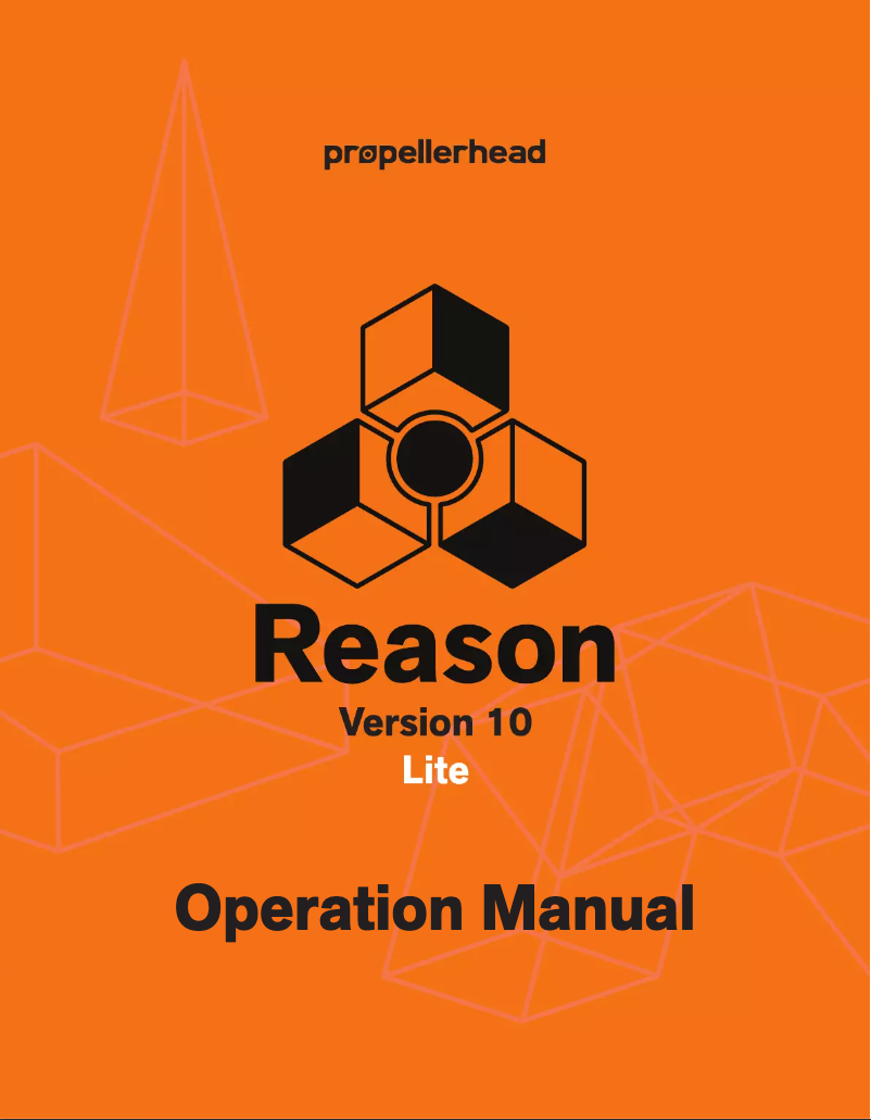 Imagen de la primera página del manual del dispositivo Reason Lite 10.4