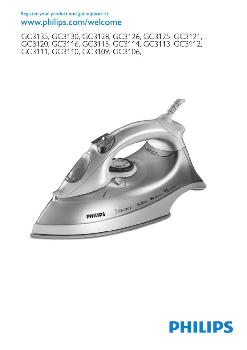 Página 1 del manual Manual de usuario Philips Essence GC3113