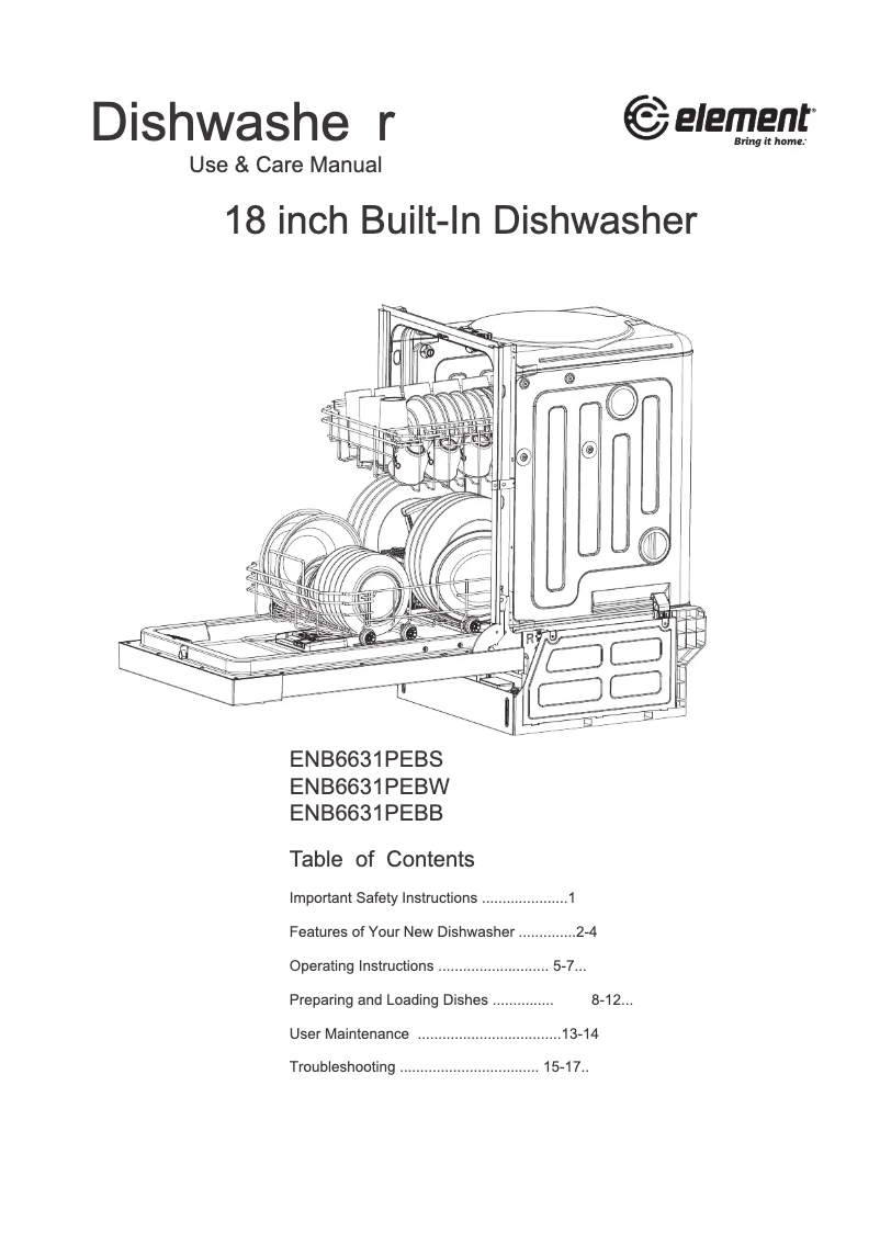 Imagen de la primera página del manual del dispositivo ENB6631PEBB