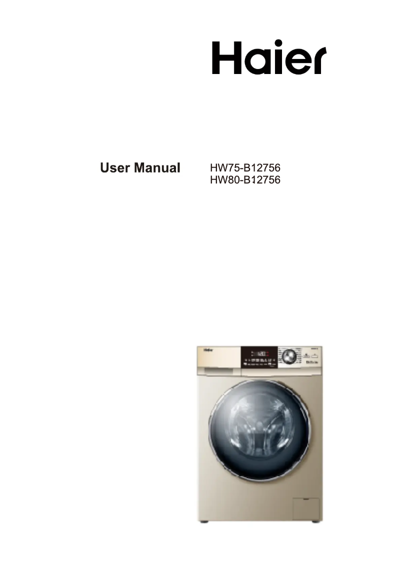 Página 1 del manual Manual de usuario Haier HWM80-16786