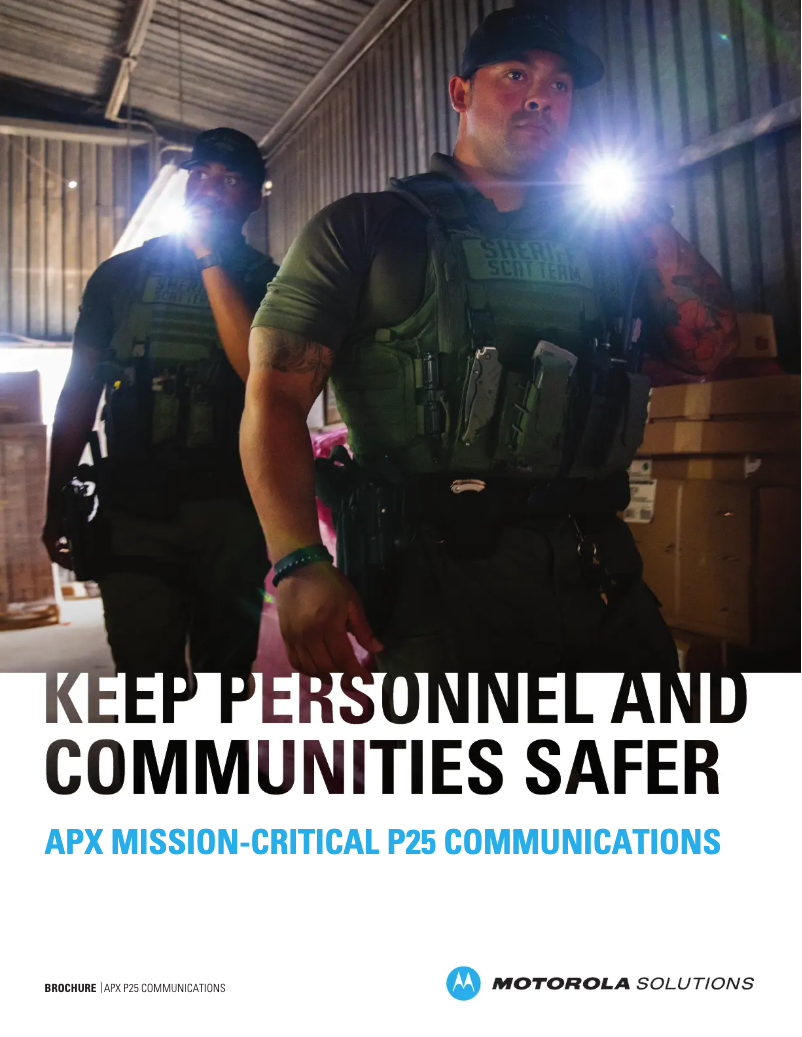 Página 1 del manual Folleto Motorola APX 8000HXE
