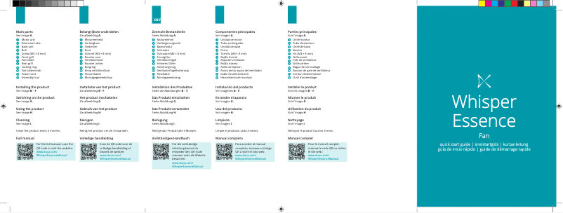 Imagen de la primera página del manual del dispositivo Whisper