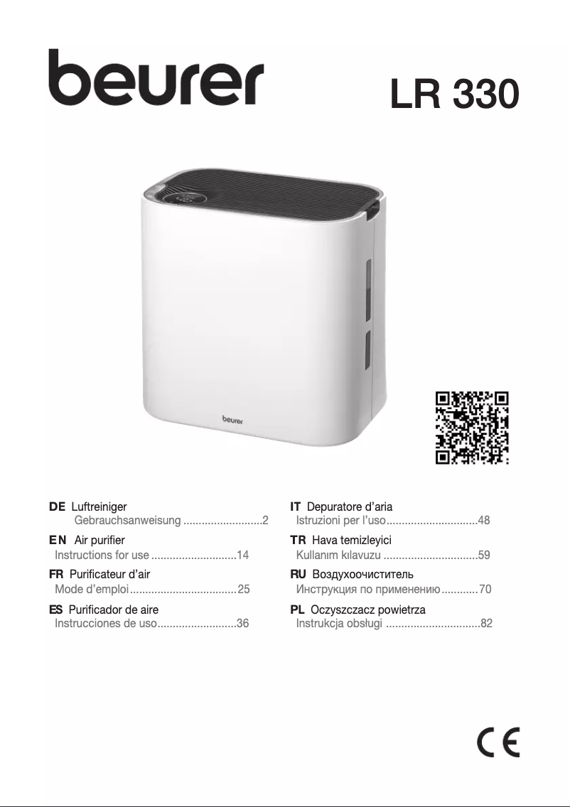Página 1 del manual Manual de uso y mantenimiento Beurer LR 330
