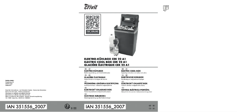 Página nº 1 - Manual de usuario Crivit IAN 351556