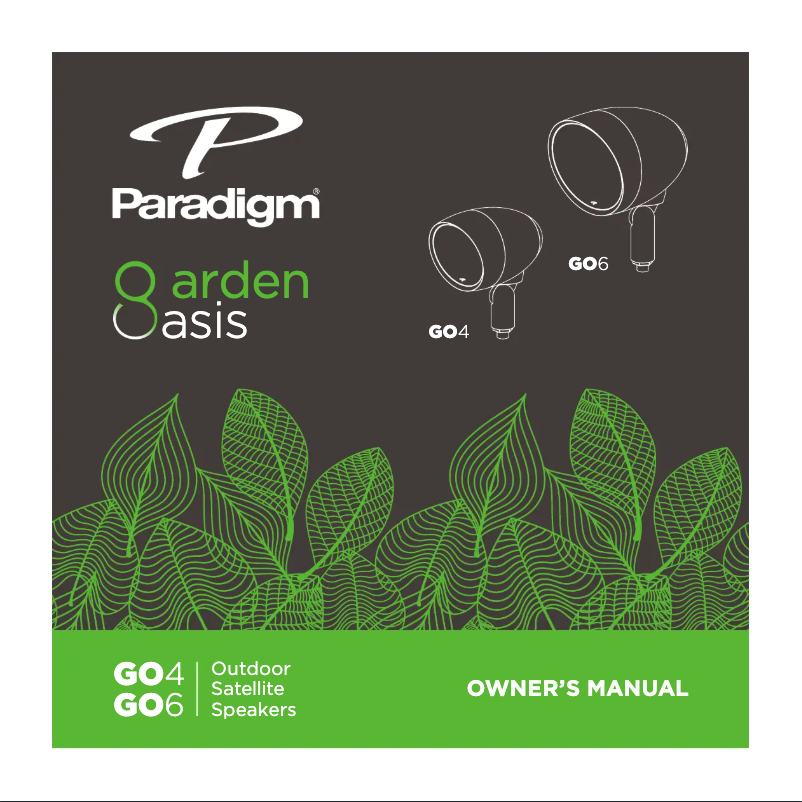 Página 1 del manual Manual de usuario Paradigm GO10SW