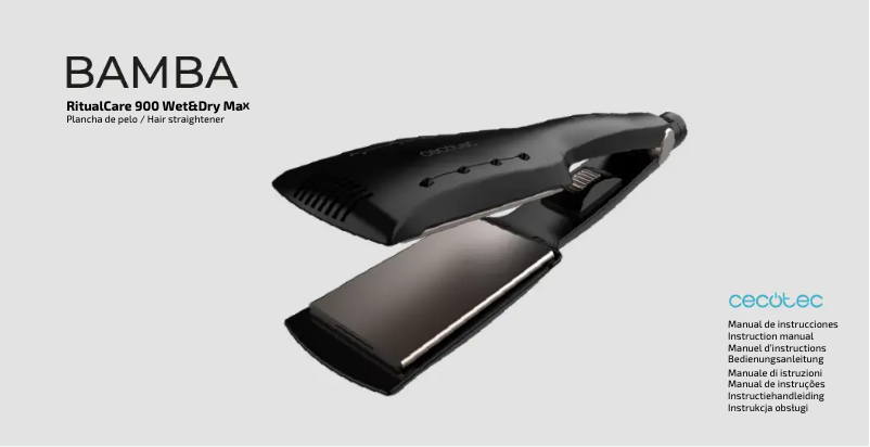 Imagen de la primera página del manual del dispositivo Bamba Ritualcare 900 Wet&Dry Max