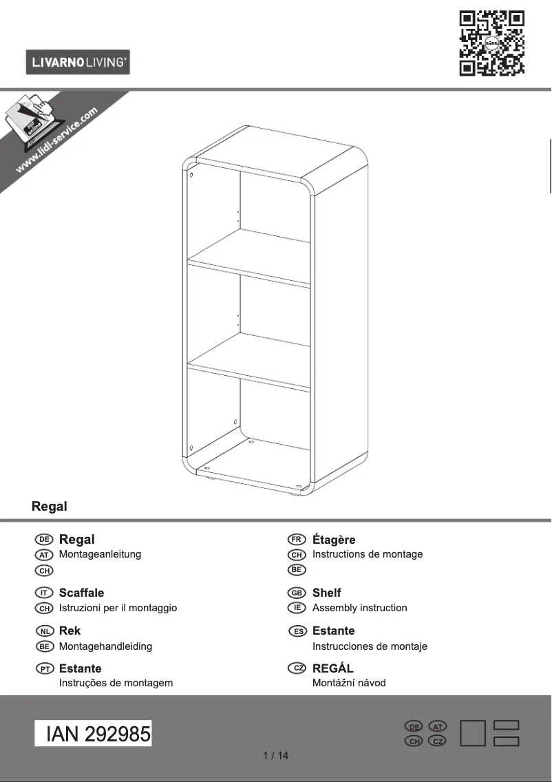 Imagen de la primera página del manual del dispositivo IAN 292985