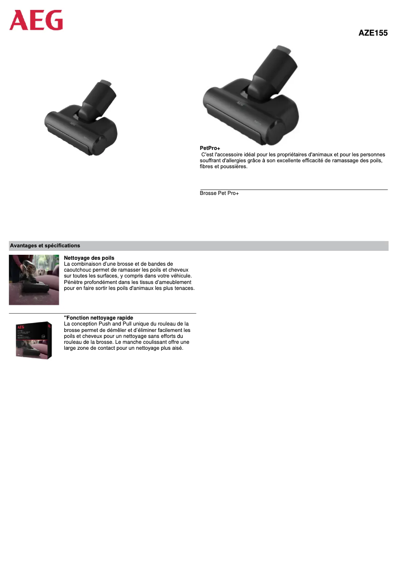 Imagen de la primera página del manual del dispositivo AZE155