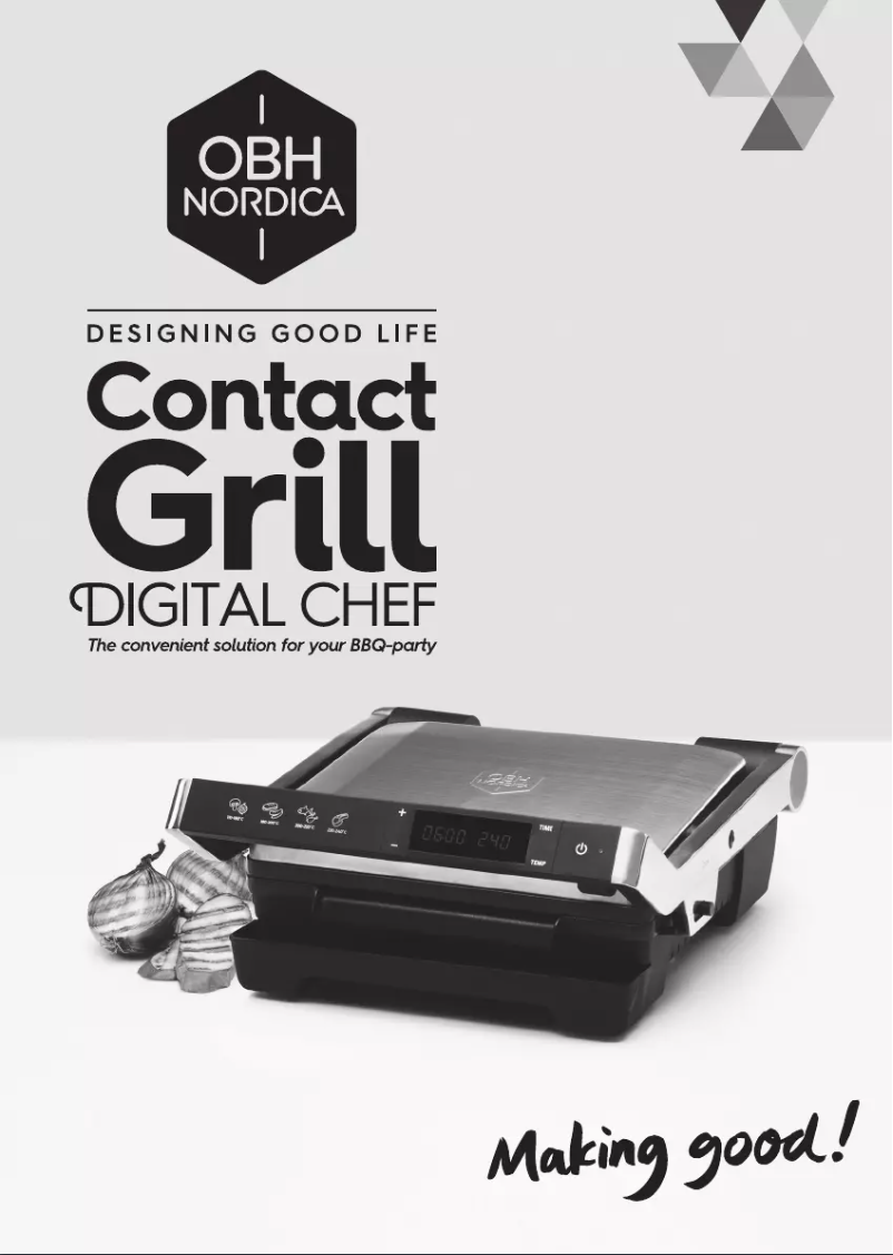 Página 1 del manual Manual de usuario OBH Nordica Digital Chef 7105