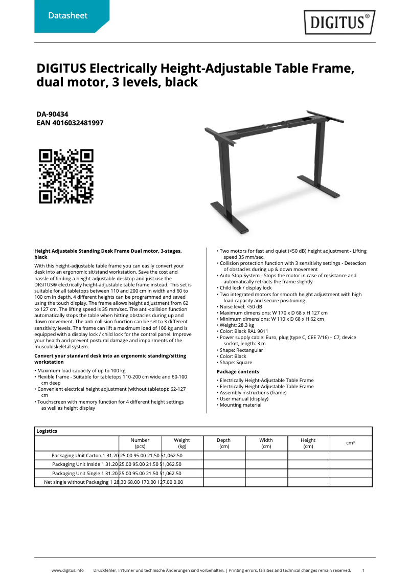 Imagen de la primera página del manual del dispositivo DA-90434