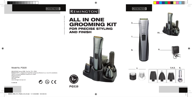 Imagen de la primera página del manual del dispositivo PG520 Navigator