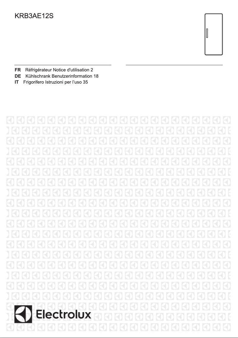 Imagen de la primera página del manual del dispositivo KRB3AE12S