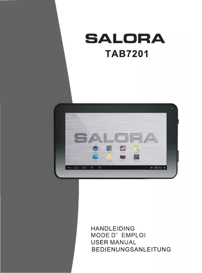 Página 1 del manual Manual de usuario Salora TAB7201