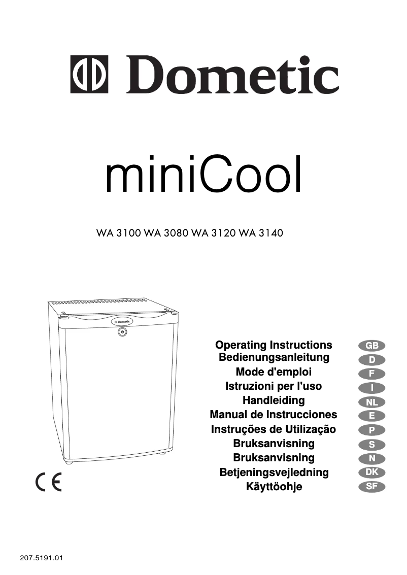 Página nº 1 - Manual de usuario Dometic WA 3100