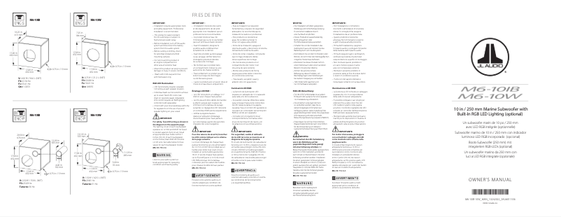 Imagen de la primera página del manual del dispositivo M6-10IB