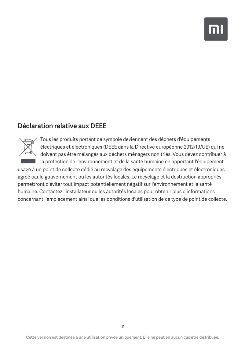 Imagen de la primera página del manual del dispositivo Mi Earphones Basic