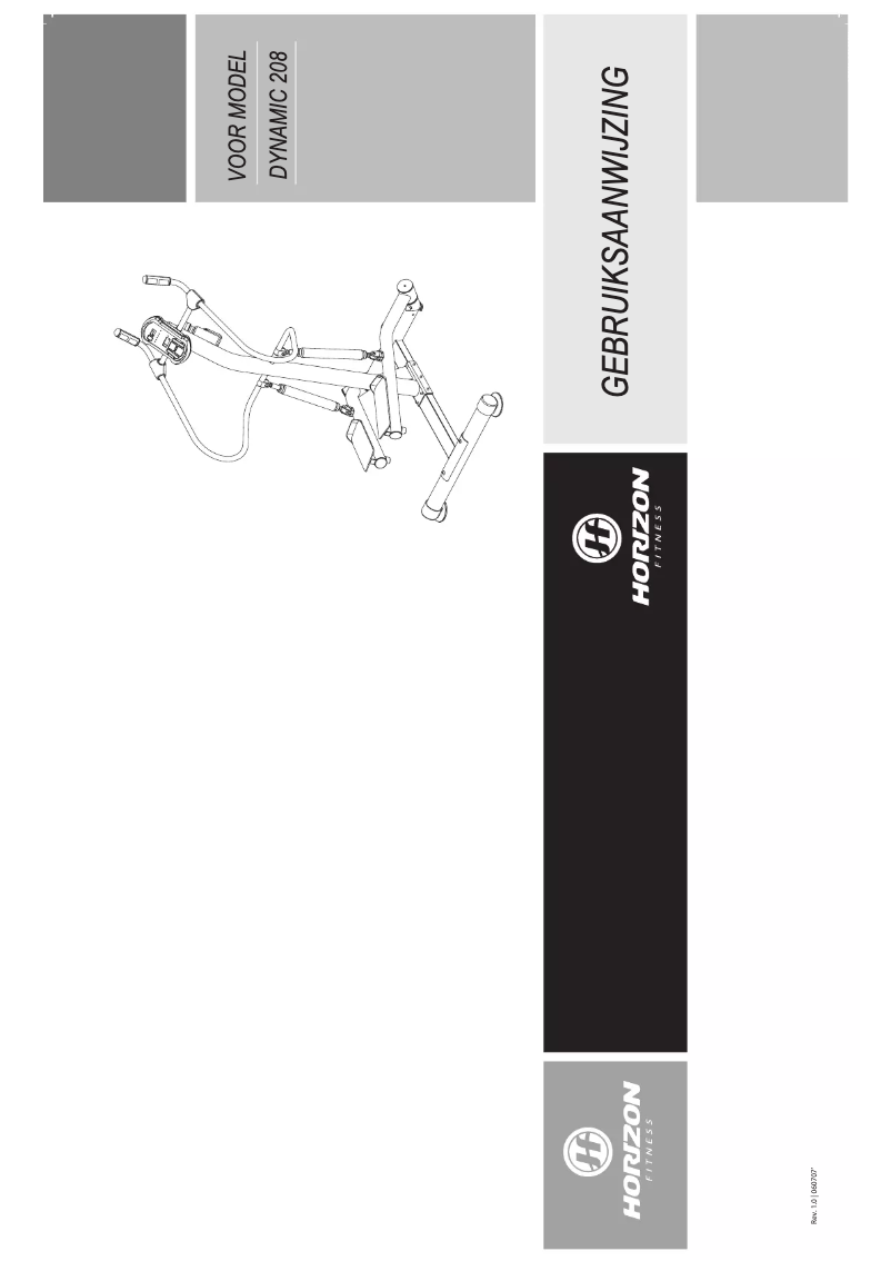 Página 1 del manual Manual de usuario Horizon Fitness Dynamic 208