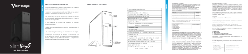 Imagen de la primera página del manual del dispositivo SlimBay 5