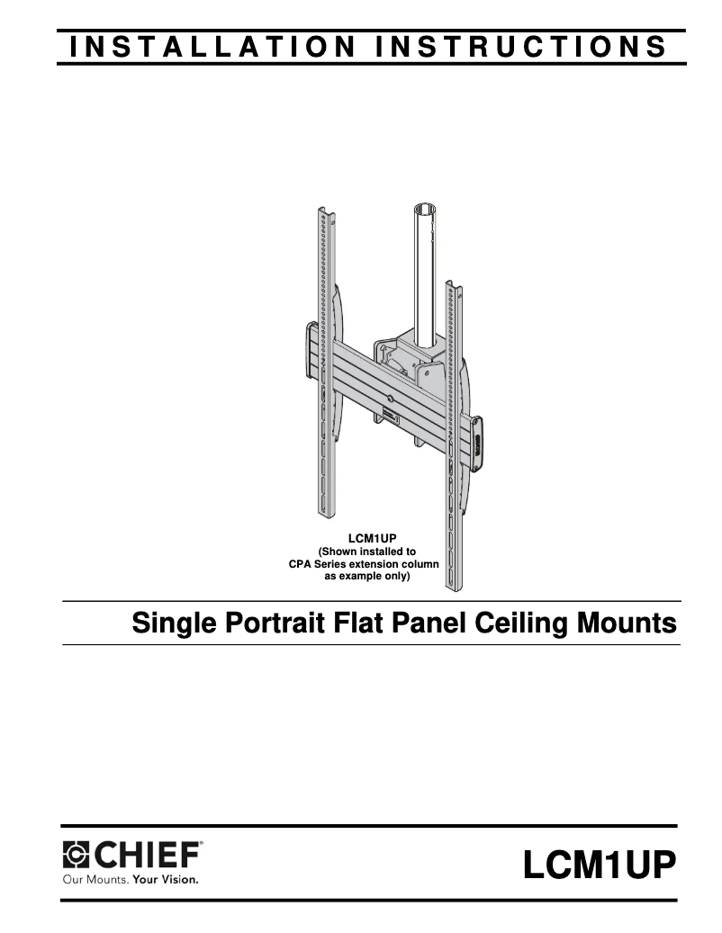 Página 1 del manual Manual de usuario Chief LCM1UP