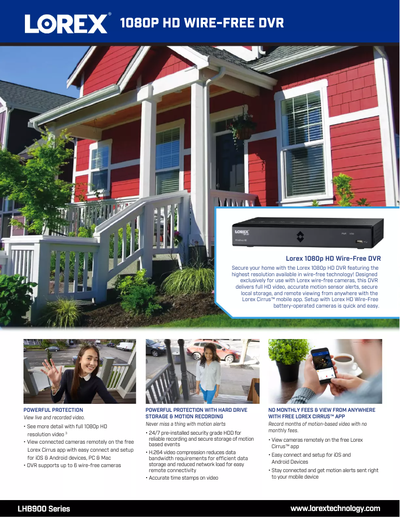 Imagen de la primera página del manual del dispositivo LHB906