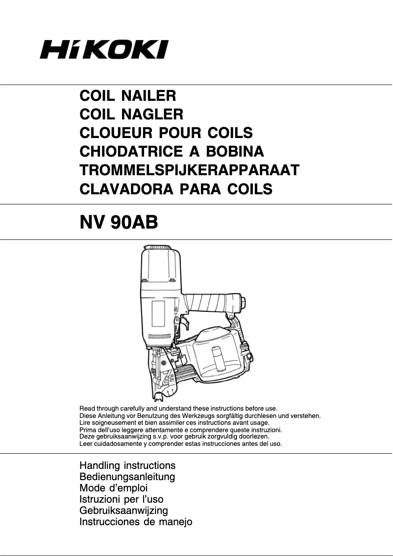 Imagen de la primera página del manual del dispositivo NV90AB