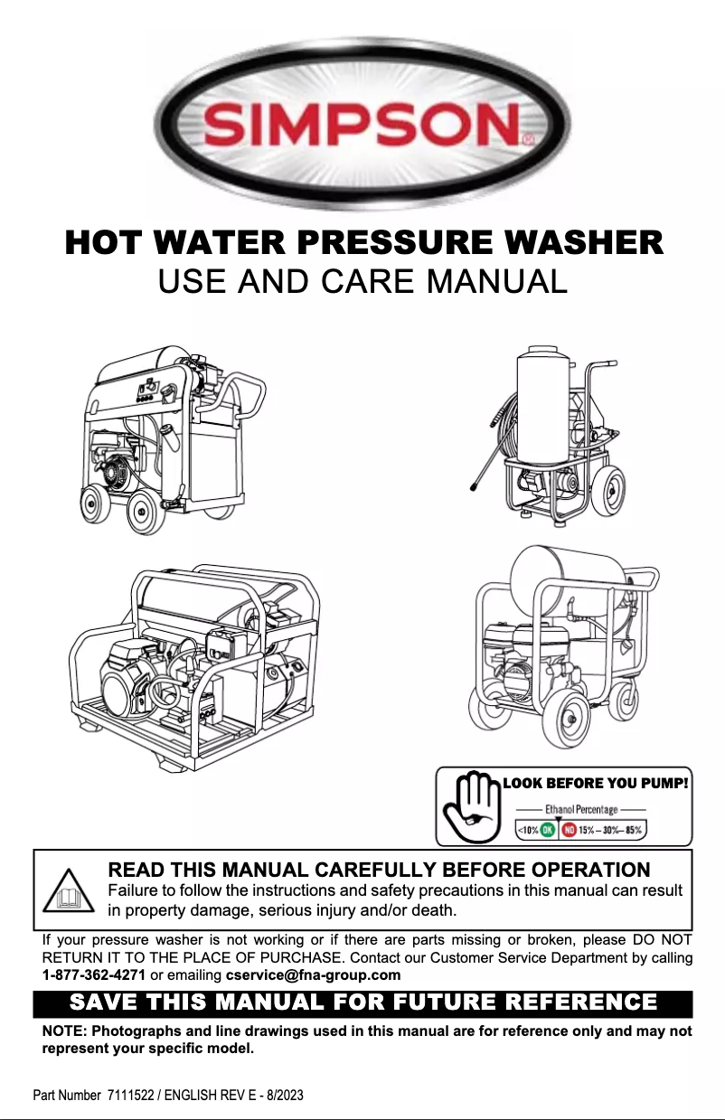 Imagen de la primera página del manual del dispositivo Super Brute SB65123